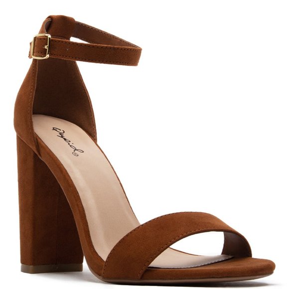 Shoes - ChestnutNubuck One Band Ankle Strap Sandal